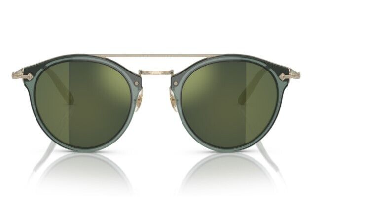 Oliver Peoples 0OV5349S Remick 15476R Ivy-Gold/Graphite Gold Mirrored Sunglasses