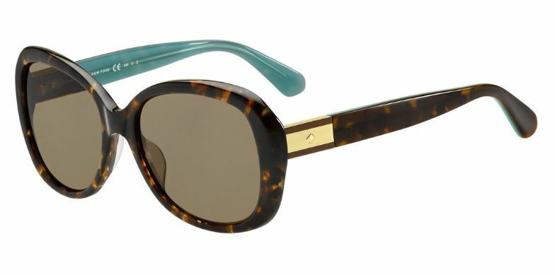 Kate Spade Judyann/P/S 0FZL/SP Havana Turquoise Polarized Sunglasses