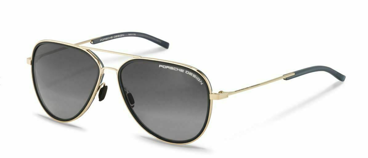 Porsche Design P 8691 B Gold Black/Grey Gradient Sunglasses