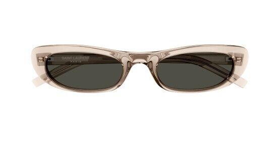 Saint Laurent SL 557 004 Nude/grey Narrow Women's Sunglasses