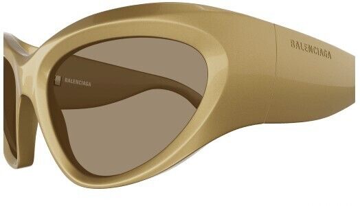 Balenciaga BB0228S-004 Gold/Brown Women's Sunglasses