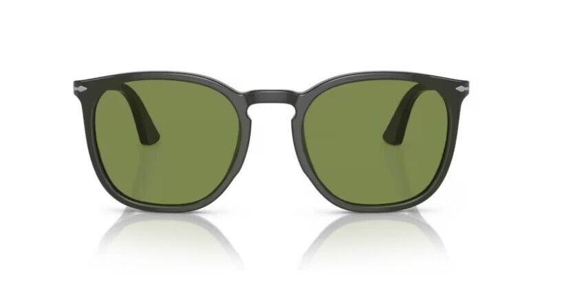 Persol 0PO3316S 11884E Matte dark green/Green Rectangular Unisex Sunglasses
