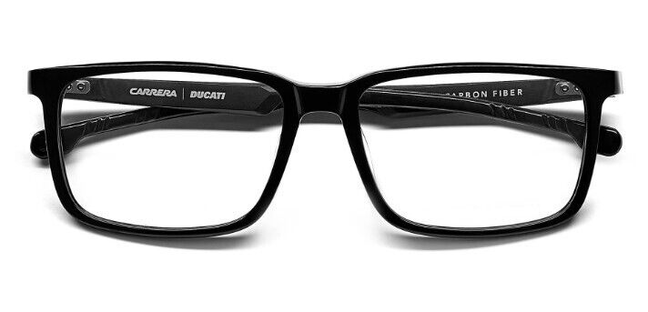 Carrera CARDUC 026 0807 00 Black Rectangular Men's Eyeglasses