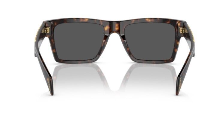 Versace 0VE4445 108/87 Havana/ Dark Grey Rectangle Men's Sunglasses