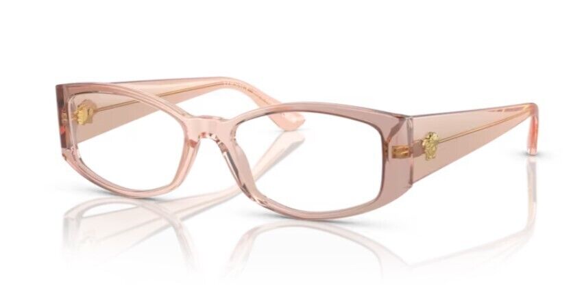 Versace 0VE3343 5431 Peach gradient/Clear Soft Rectangle 54mm Women's Eyeglasses