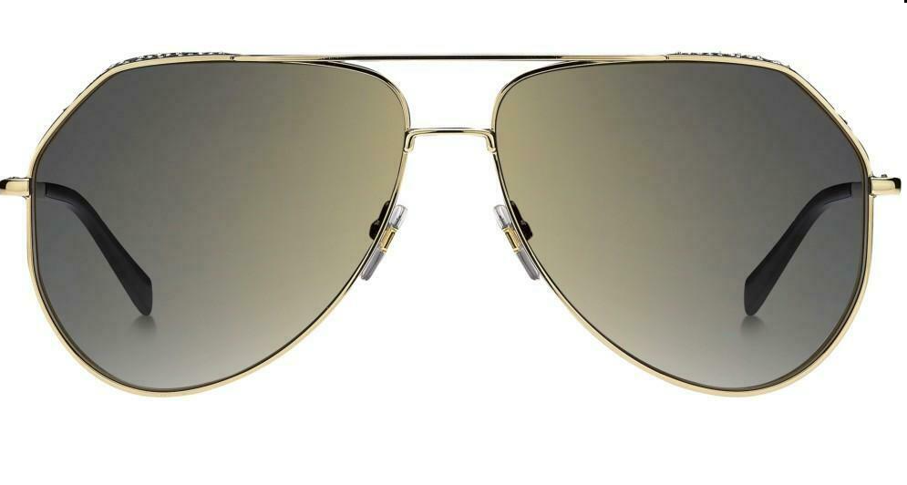 Givenchy 7185/G/S 0J5G Gold Aviator Women's Sunglasses