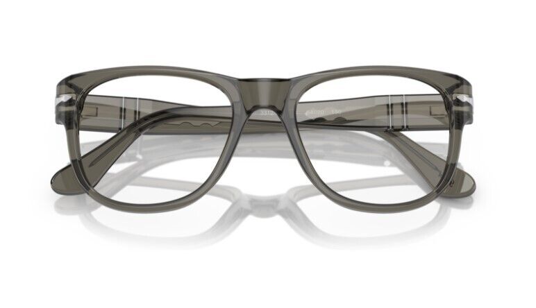 Persol 0PO3312V 1103 Transparent taupe gray Square Unisex Eyeglasses