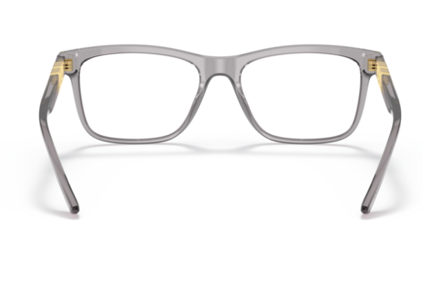 Versace 0VE3319 593 Transparent grey Rectangular Men's Eyeglasses