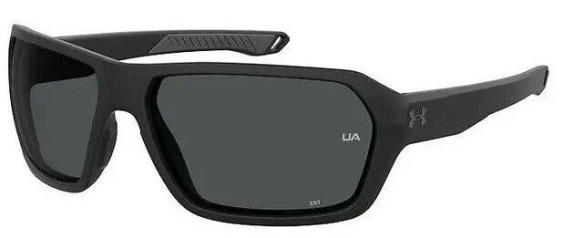 Under Armour UA-RECON 0003/KA Matte Black/Grey Square Unisex Sunglasses