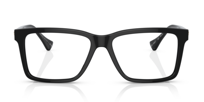 Versace 0VE3328F GB1 Black Men's Rectangular Eyeglasses