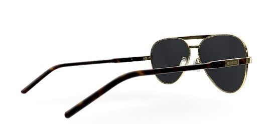 Gucci GG1163S 001 Gold-Havana/Grey Pilot Men's Sunglasses