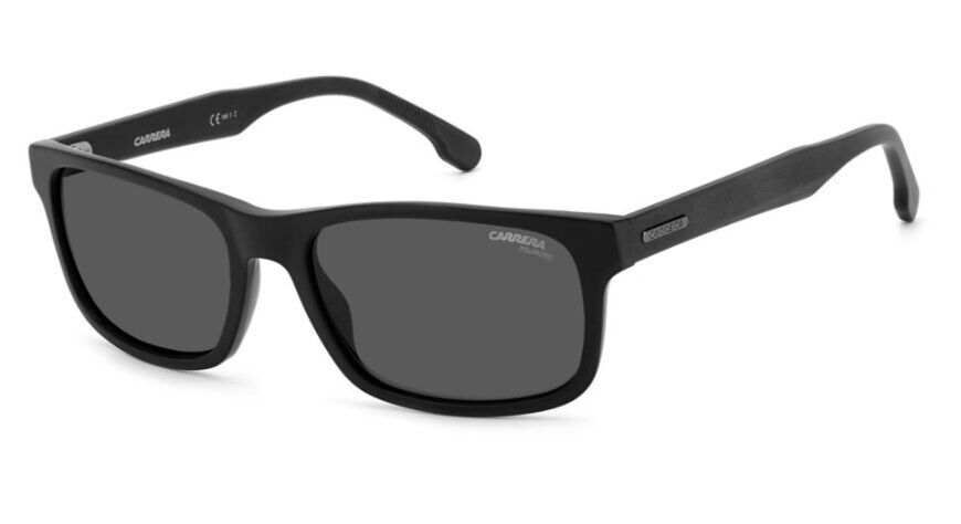 Carrera 299/S 0003/M9 Matte Black/Grey Polarized Rectangle Men's Sunglasses