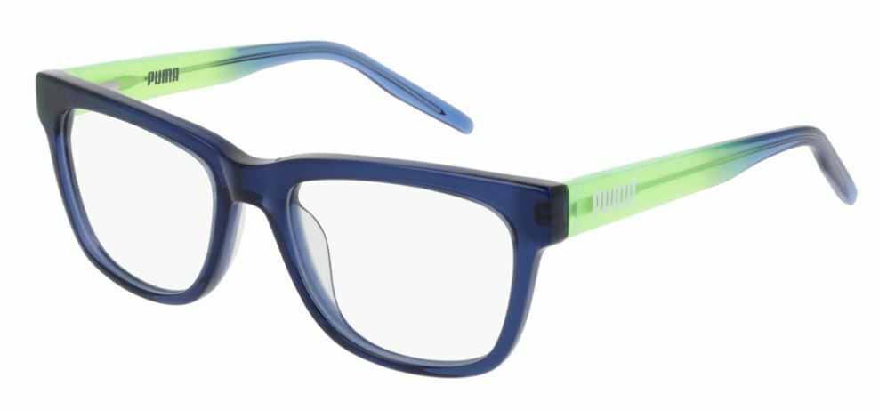 Puma PJ 0044O 004 Blue Green Square Unisex Kids Eyeglasses