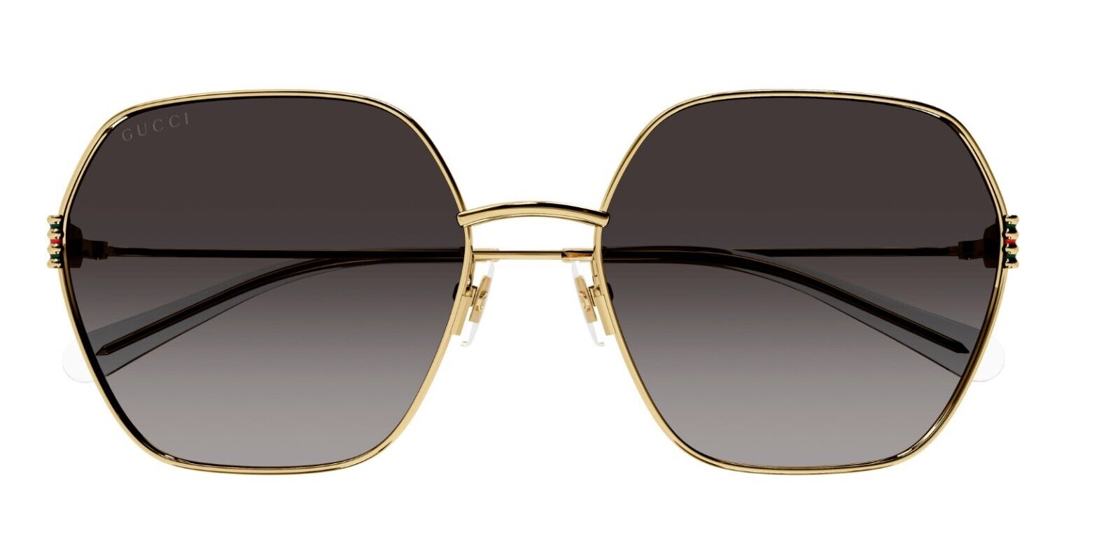 Gucci GG1285SA 001 Gold/Grey Gradient Oversize Square Women's Sunglasses
