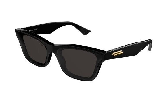 Bottega Veneta BV1119S 001 Black/Grey Cat Eye Unisex Sunglasses