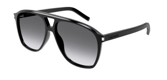 Saint Laurent SL 596 Dune 006 Black/Gradient Grey Browline Women's Sunglasses