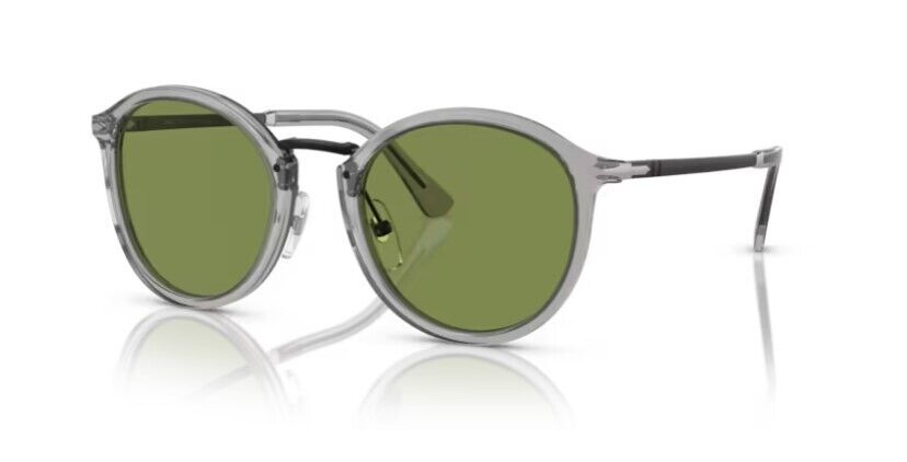 Persol 0PO3309S 309/4E Transparent Grey/Green Unisex Sunglasses