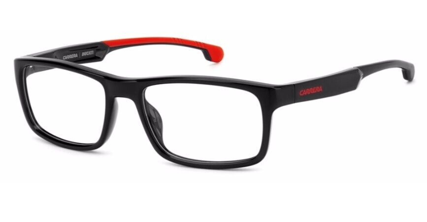 Carrera Carduc 016 0OIT Black/Red Rectangle Men's Eyeglasses