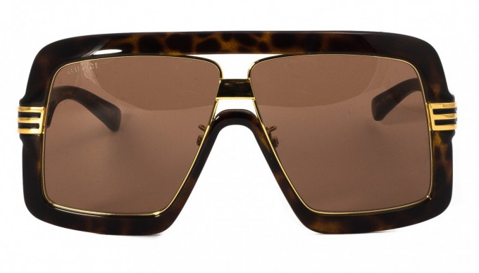 Gucci GG 0900S 002 Havana/Brown Oversized Men's Sunglasses