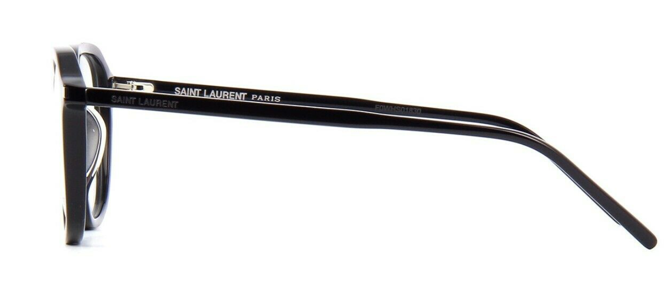 Saint Laurent SL 387 001 Black Geometric Unisex Eyeglasses