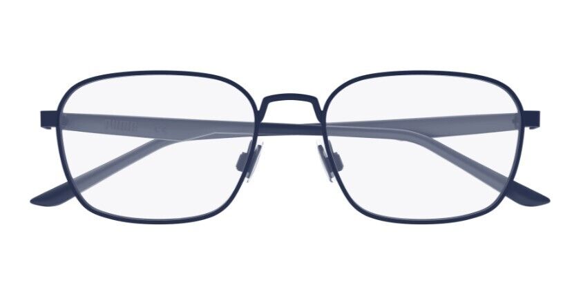 Puma PU0374O 002 Blue-Blue Rectangle Full-Rim Metal Unisex  Eyeglasses