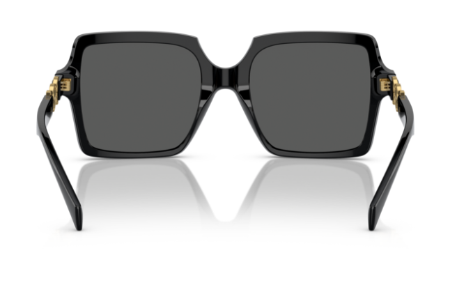 Versace VE4441F GB1/87 Black/Dark Grey Square Oversized Women's Sunglasses
