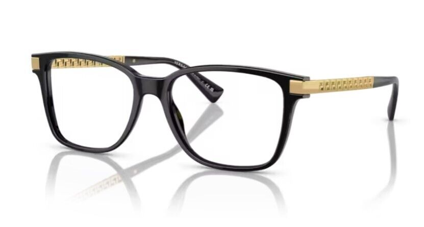 Versace 0VE3340U GB1 Black/Clear Soft Square 55 mm Men's Eyeglasses