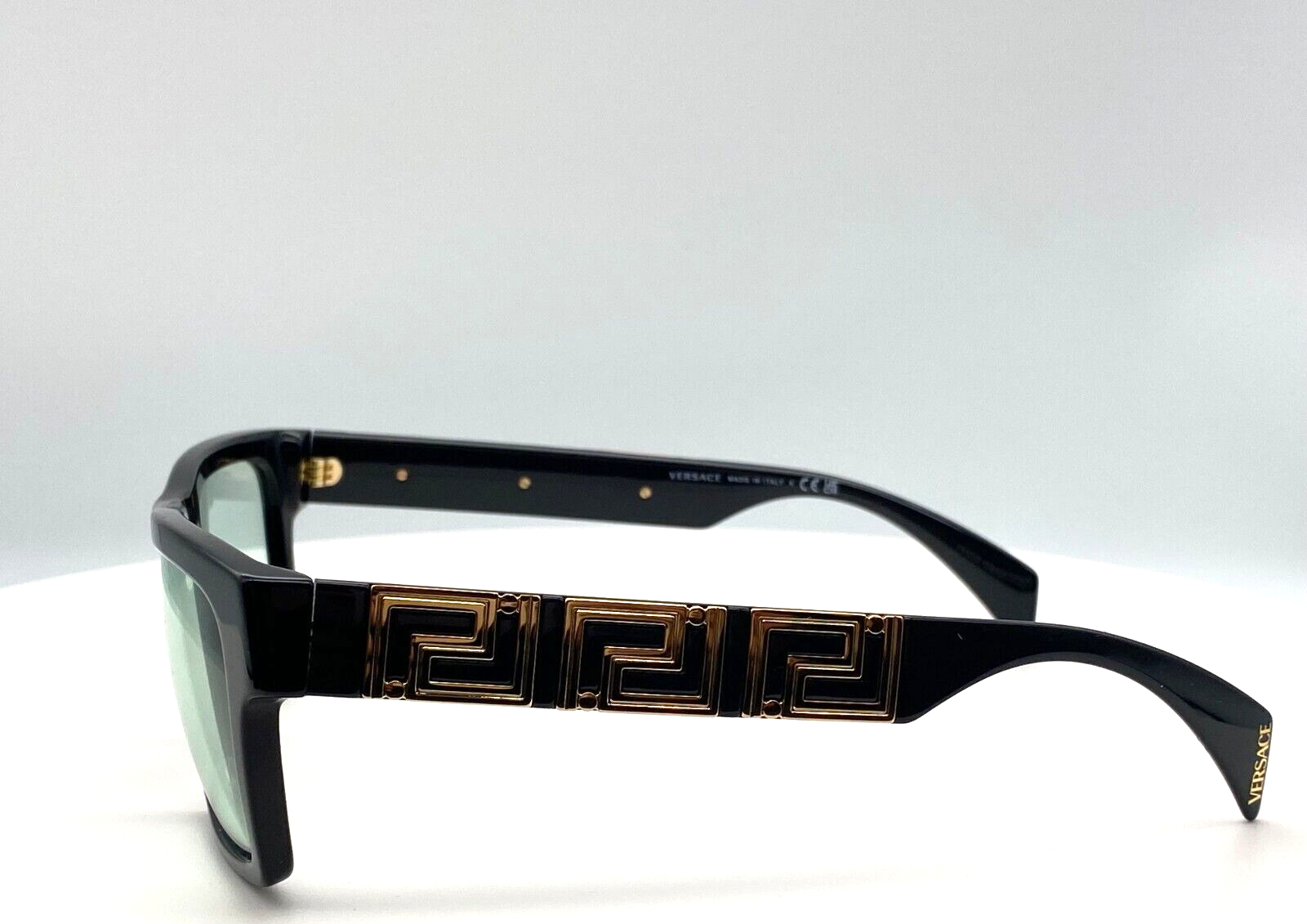 Versace VE4445 GB1/M1 Black/Photo Green Rectangular 54mm Men's Sunglasses