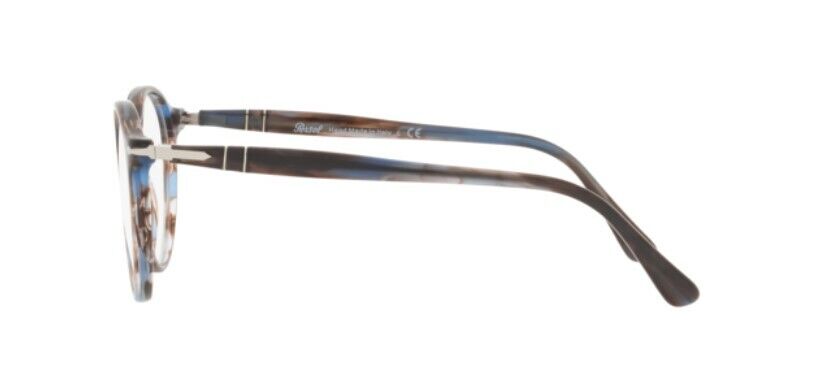 Persol 0PO3285V 1155 Striped Blue /Brown Havana/ Silver Unisex Eyeglasses