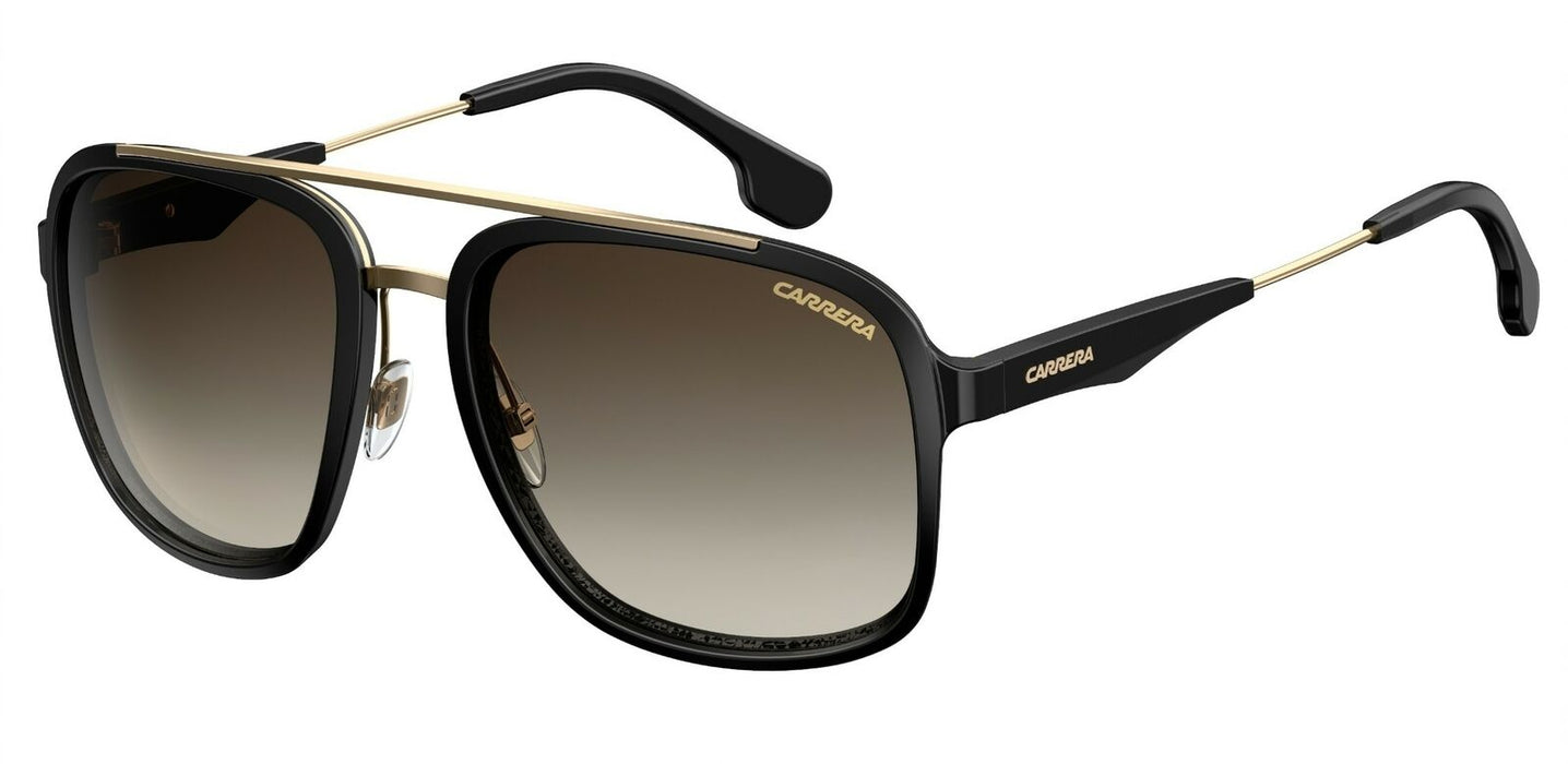 Carrera 133/S 02M2/HA Black Gold/ Brown Gradient Sunglasses