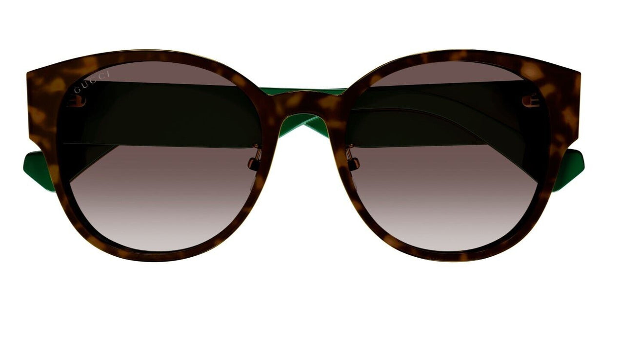 Gucci GG1304SK 002 Havana/Brown Gradient Oval Women's Sunglasses