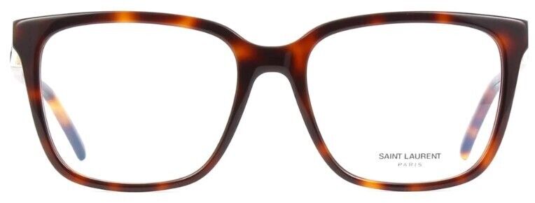 Saint Laurent SL M102 003 Havana Square Full-Rim Women's Eyeglasses