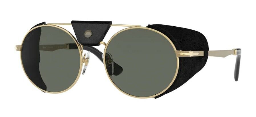 Persol 0PO 2496SZ 114958 Gold/Green Polarized Unisex Sunglasses