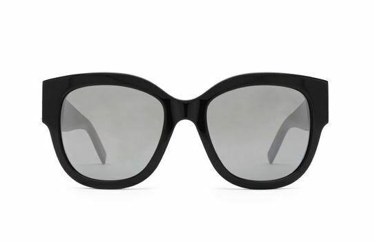 Saint Laurent SL M95/F 002 Black/Silver Oversize Square Women Sunglasses
