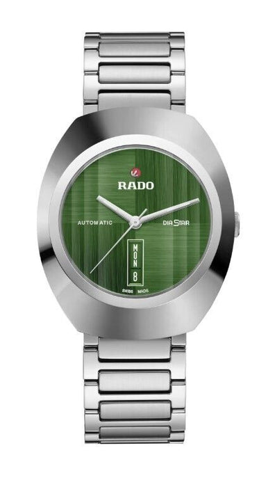 Rado DiaStar Original Ceramos/Stainless Steel Green Dial Unisex Watch R12160303