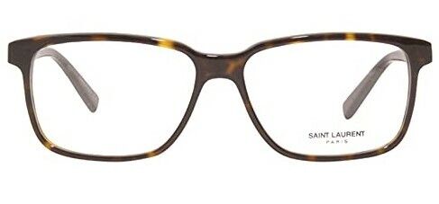 Saint Laurent SL 458 005 Havana Full-Rim Rectangle Unisex Eyeglasses