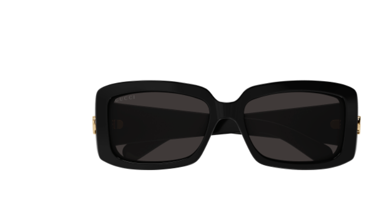 Gucci GG1403S 001 Black/Grey Rectangle Women's Sunglasses