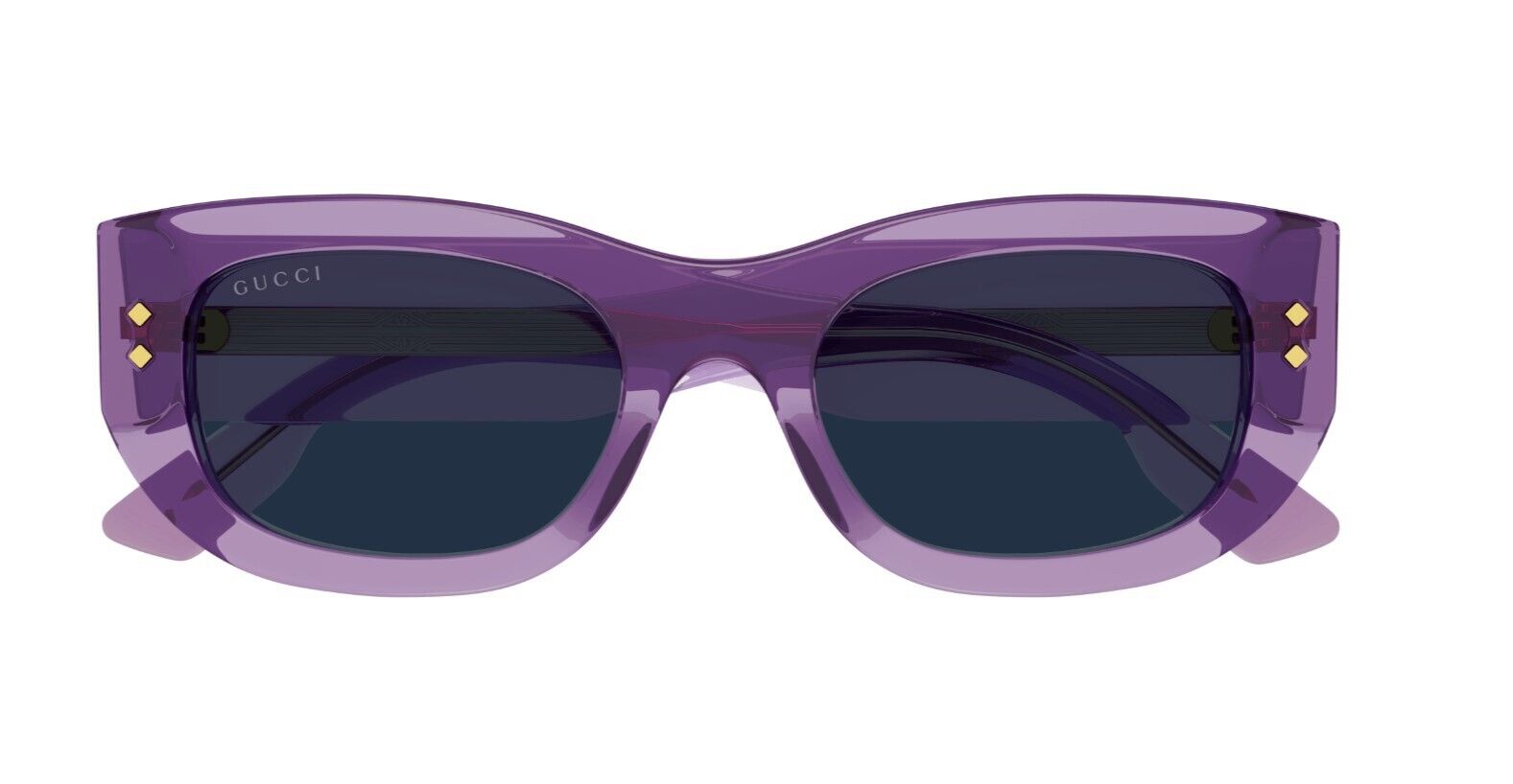 Gucci GG1215S 003 Violet/Blue Narrow Rectangular Women's Sunglasses