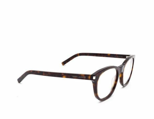 Saint Laurent SL 471 002 Havana Square Unisex Eyeglasses
