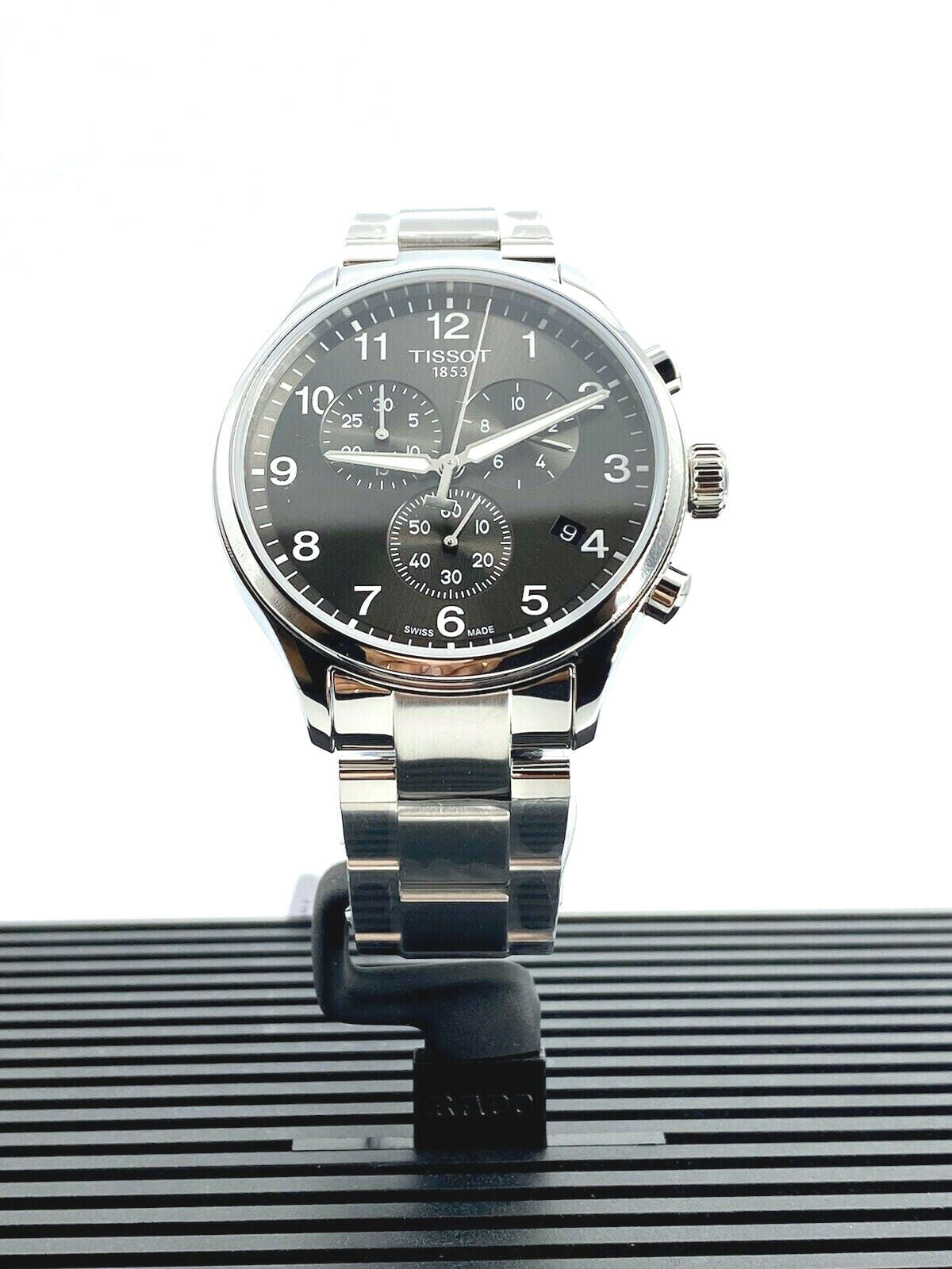 Tissot Chrono XL Classic Black Silver sporty and elegant chronograph Men's Watch T1166171105701