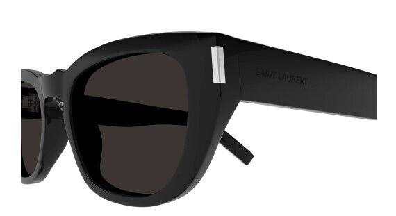 Saint Laurent SL M601 001 Black/Black Rectangular Men's Sunglasses