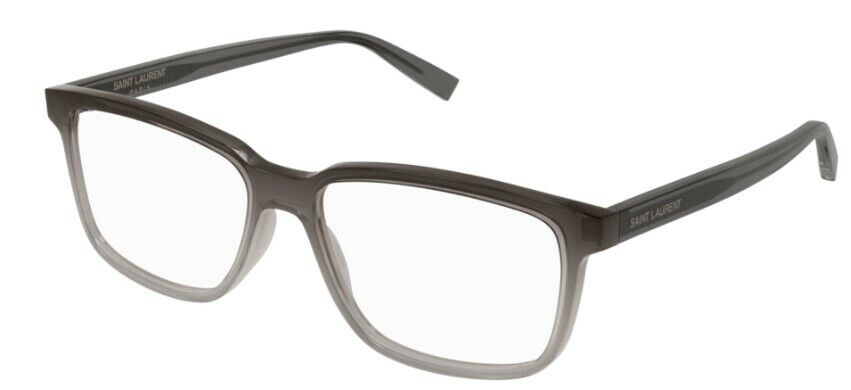 Saint Laurent SL 458 008 Dark Grey-Grey Gradient Rectangle Unisex Eyeglasses
