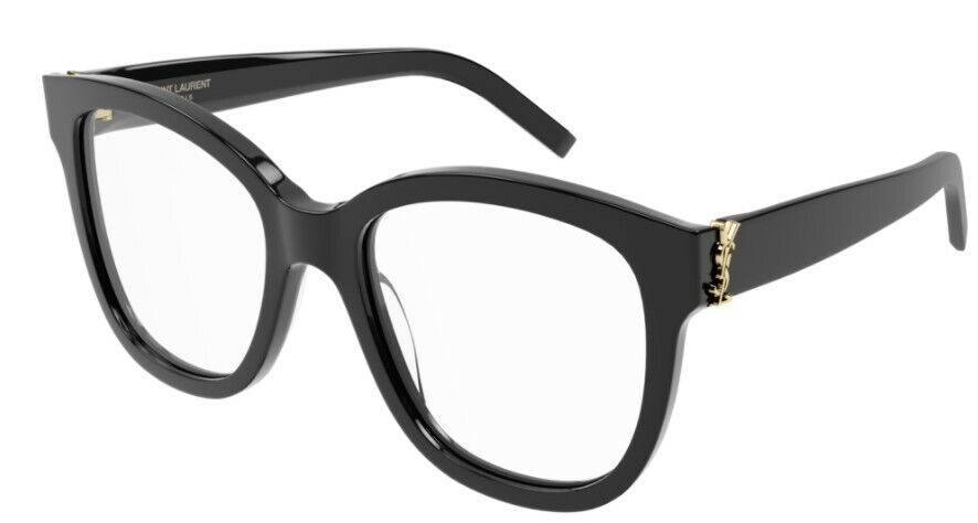 Saint Laurent SL M97-001 Black/Black Oversized Square Women Eyeglasses