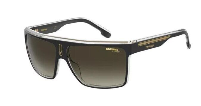 Carrera 22/N 02M2/HA Black Gold/Brown Gradient Rectangle Men's Sunglasses