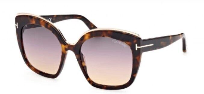 Tom Ford FT0944 Chantalle 55B  Vintage Havana/Smoke Gradient  Women's Sunglasses