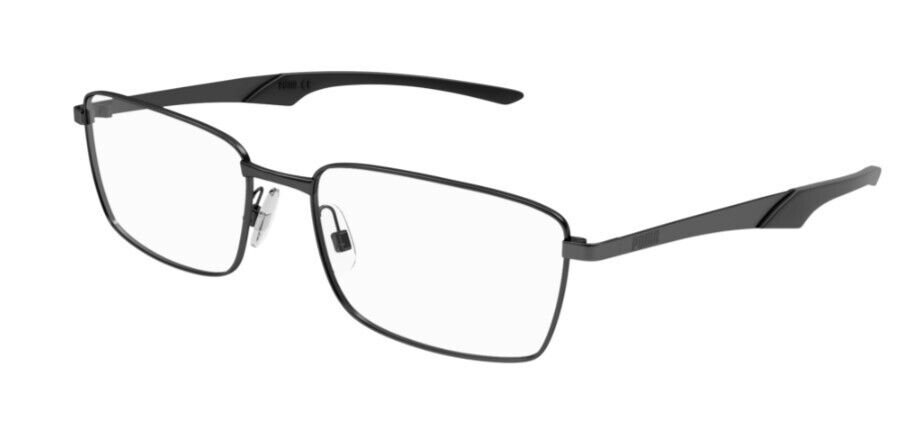 Puma PU0355O 001 Black-Black Rectangular Full-Rim Unisex Eyeglasses