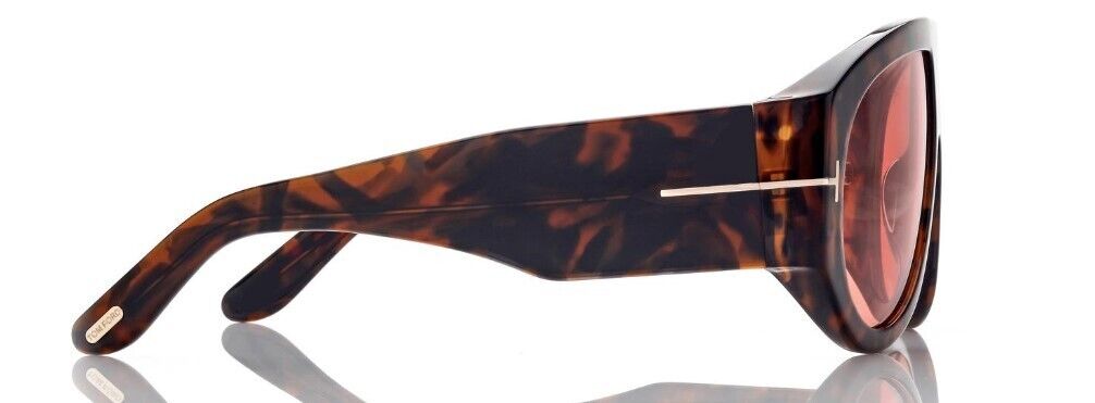 Tom Ford FT 1044 Bronson 52S Shiny Dark Havana/Orange Men's Sunglasses