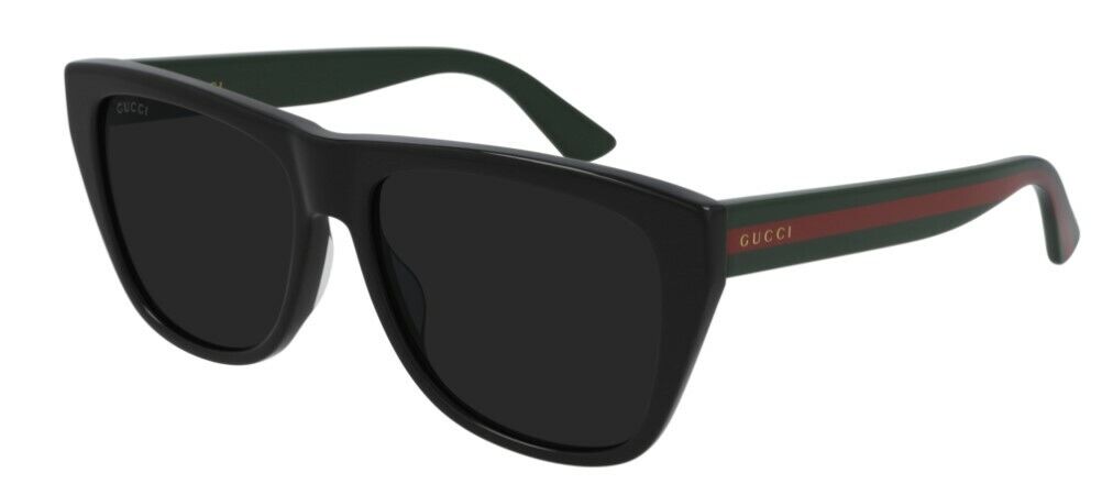 Gucci GG 0926S-001 Black/Gray Flat Top Unisex Sunglasses