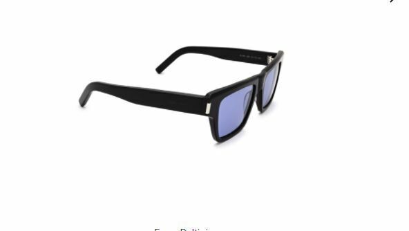 Saint Laurent SL 469-005 Black/Blue Rectangular Man Sunglasses
