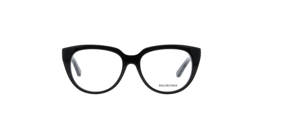 Balenciaga BB0131O 001 Black Round Women's Eyeglasses